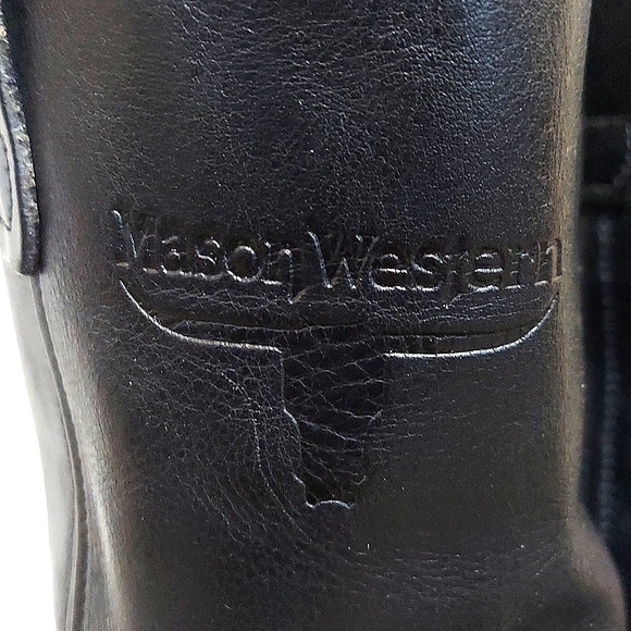 Mason Western 7D Leather Cowboy Western Boots - Picture 5 of 8